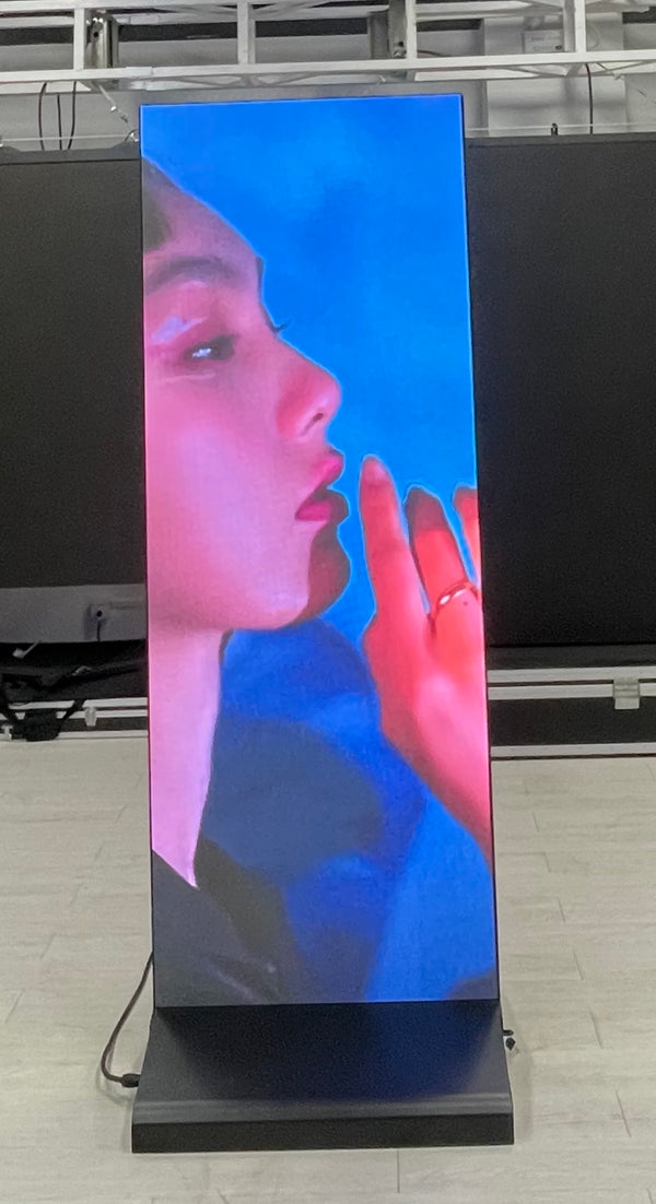 P1.9375 P2 P3 P4 Double side super thin super light magantet install module LED display screen