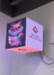 2022 hot product wall mounted shop logo P2.5 magic cube led indoor display screen with 4 sides